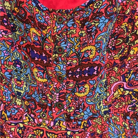 Maeve Anthropologie Multicolor Floral Midi Dress. Size 2. - Picture 8 of 9